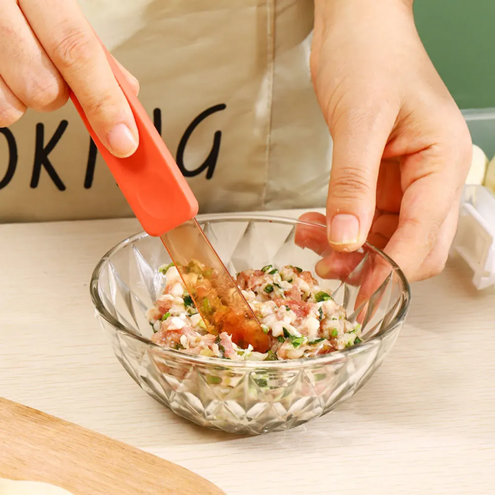 

4 Pcs Slotted Spoon Filling Tool Dumpling Picking Scraper Pp Household Stuffing