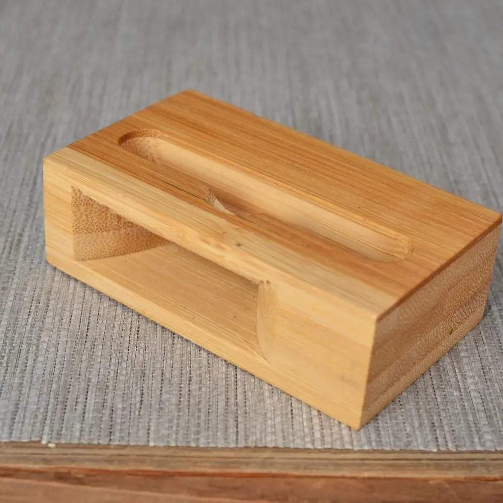 Speaker Bamboo Sound Amplifier Environmental Friendly Stable Bamboo Mobile Phone Holder Durable Odorless
