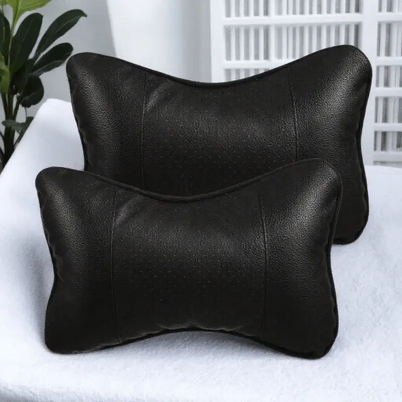 

2Pcs Neck Rest Pillow Car Headrest Support Cushion for Travel Driving Long Hours Neck Pain Relief Bone Shaped Ergonomic Design