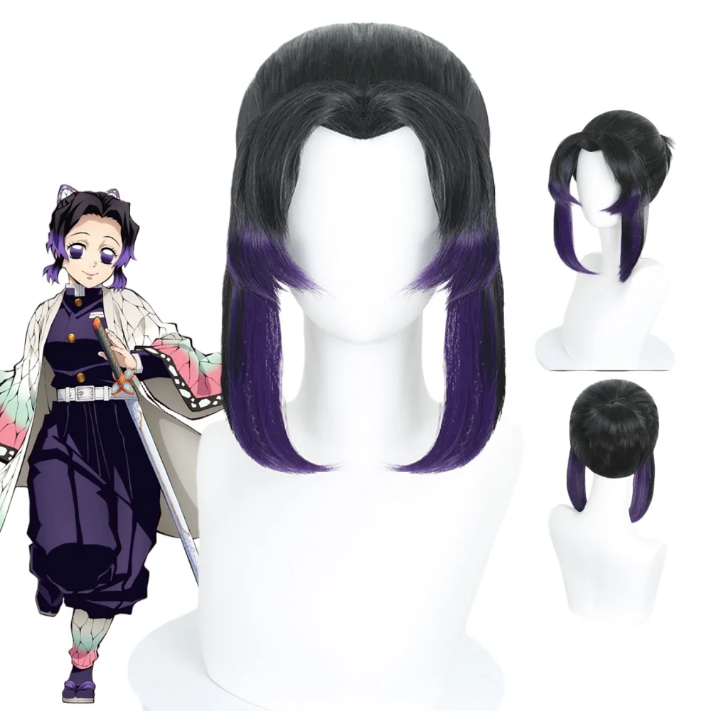 

Kochou Shinobu Косплей Rose Net Wig Аниме Kochou Shinobu Halloween Party Prop Парики