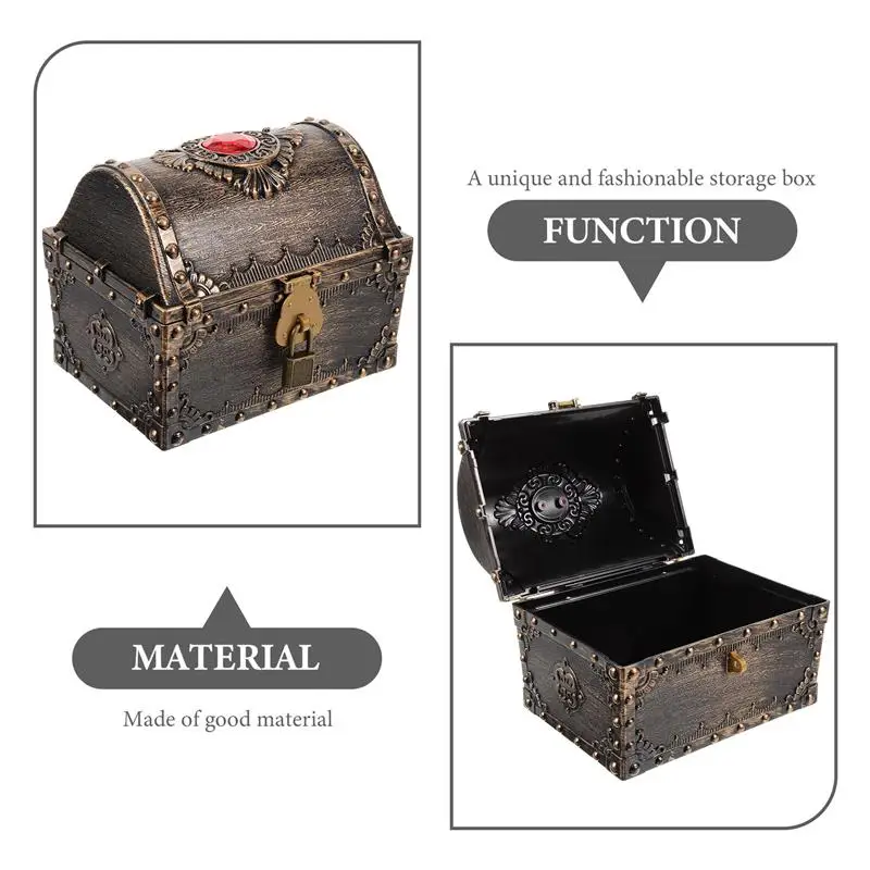 Treasure Box For Kids Party Home Decor Small Treasure Box Pirate Chest Vintage Treasure Box Treasure Chest With Lock And Key