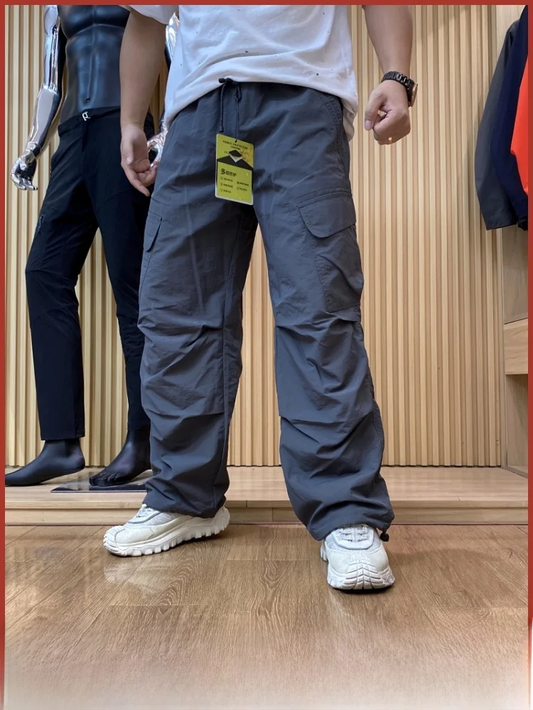 

Outdoor Windproof Waterproof Men's Casual Pants Multi-ket Durable Comfortable Loose Fit Workwear Autumn Season Trousers