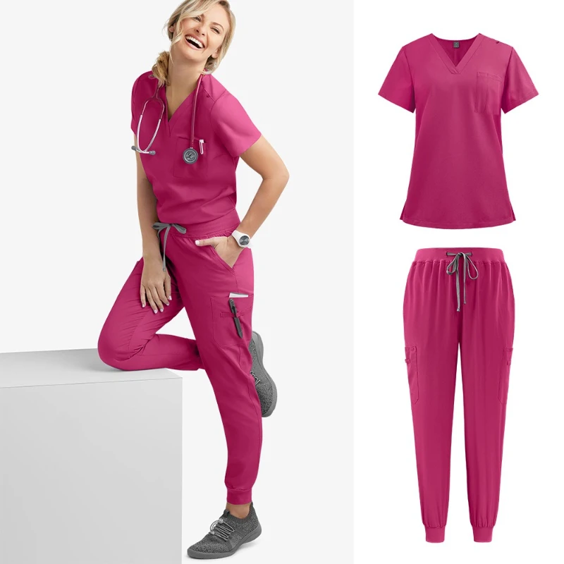 Ärzte- und Krankenschwesteruniformen, mehrfarbige Handwaschkleider für Männer und Frauen mit dem gleichen schnell trocknenden Overall-Set