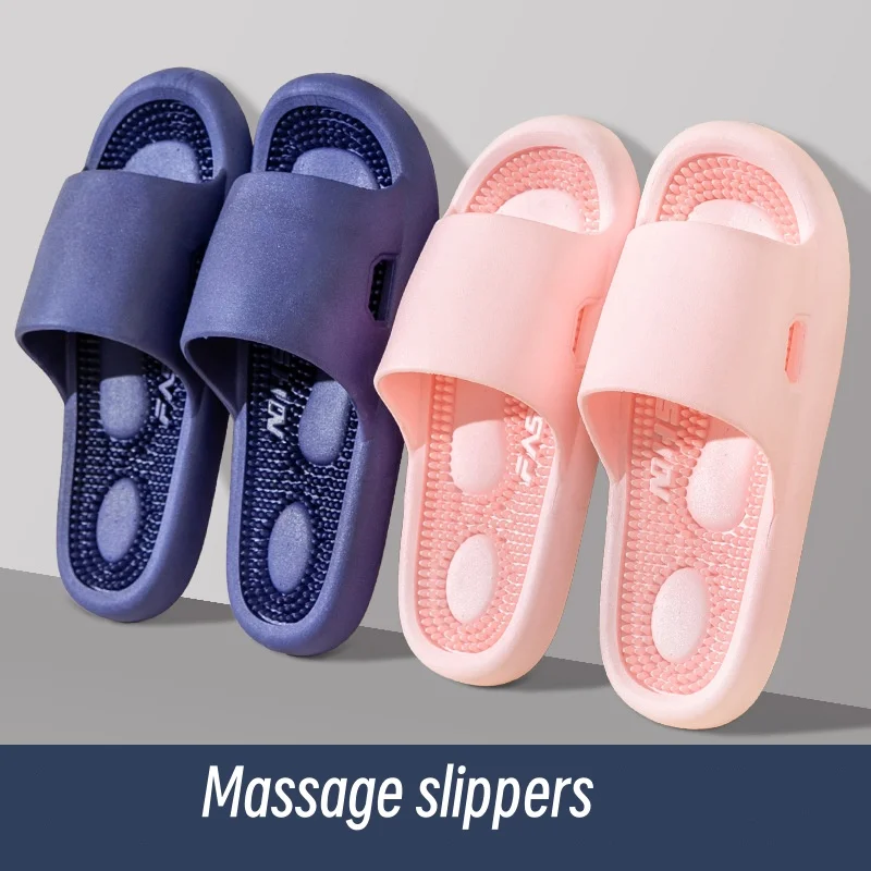 

Pvc Home House Slippers For Men Women Indoor Non Slip Soft Sole Foot Massage Slippers Chinelos Masculinos Pantuflas Hombre Mujer