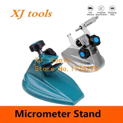 New 1pcs Micrometer Stand Cast Mini Universal Flexible Micrometer Base Holder Stand For Clamping Micrometer