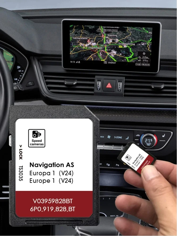 UK Europa-Karten AS V24 für Seat Ateca Alhambra Arona Leon Auto-Navigationssystem 2026 Sat Nav Navigation 6P0919828BT GPS SD-Karte 32GB