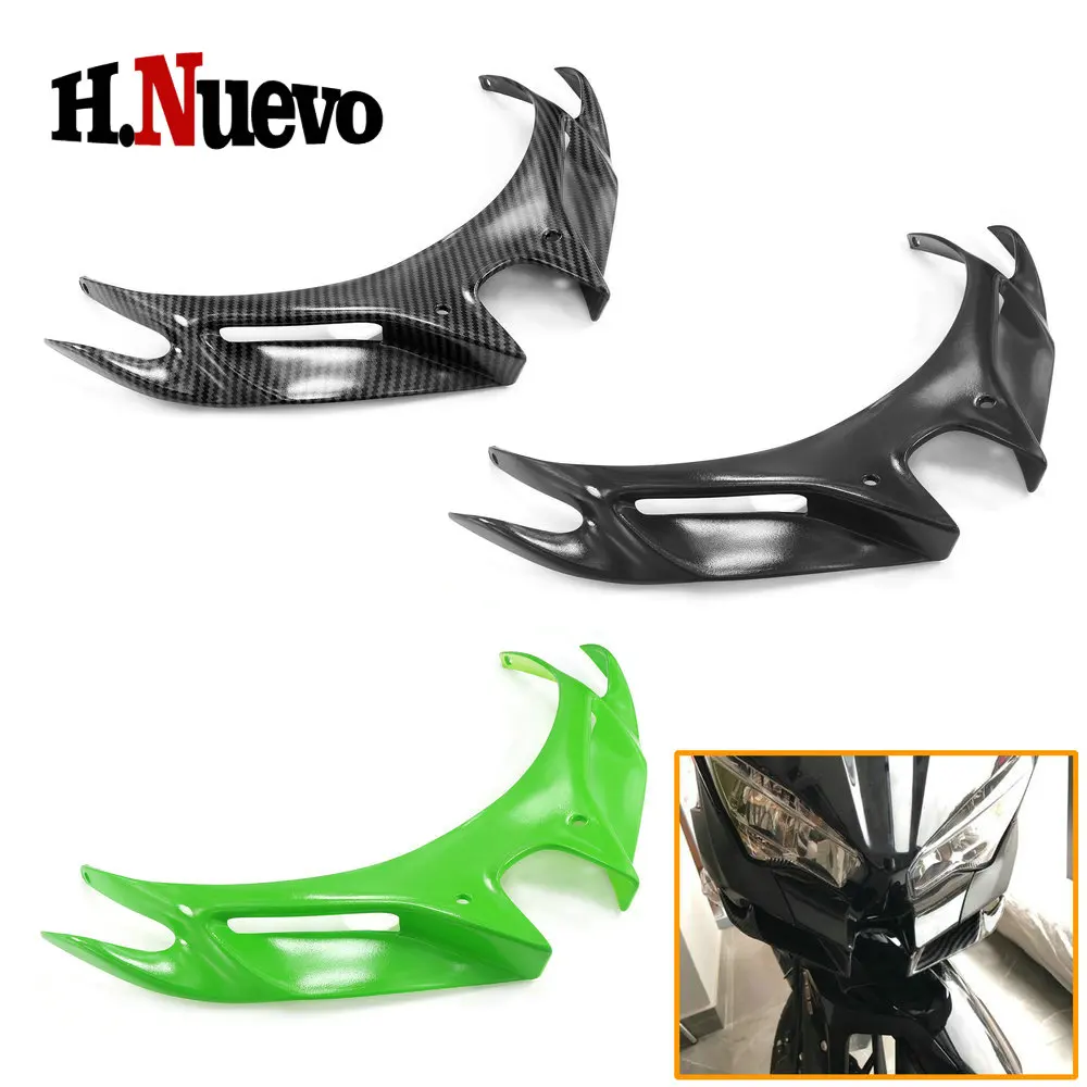 

Compaitible With KAWASAKI Ninja250 NINJA400 2018-2023 Motocycle Front Wing Fairing Winglets Mouth Shell Cover Protection Guards