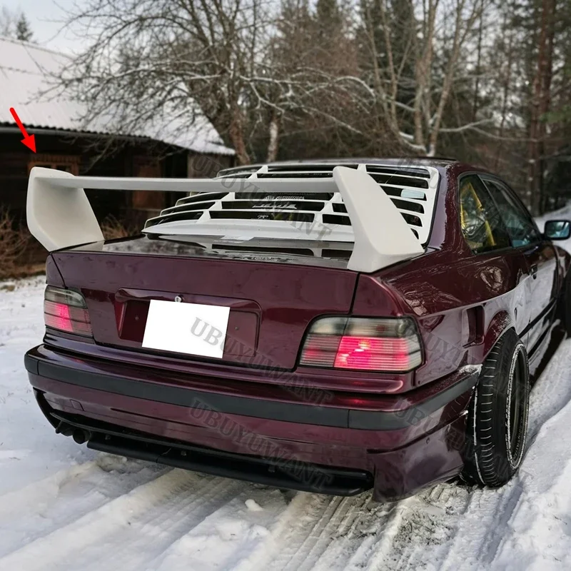 Für BMW 3er Serie E36 1990-2000 ABS Heckklapp-Spoiler Ducktail Lippe Flügel Für BMW E36 M3 Heckflügel