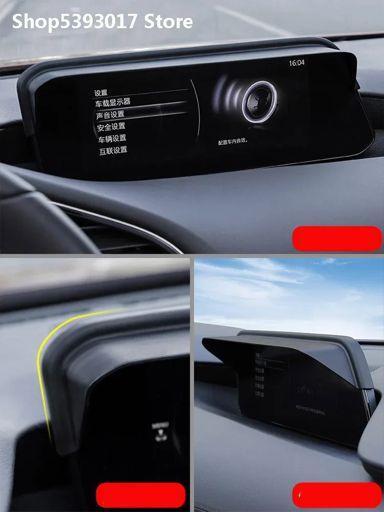 

For Mazda 3 Axela 2022 2021 2020 2019 Car Navigation Central Control Display Hood Modified Sunshade Interior Decoration
