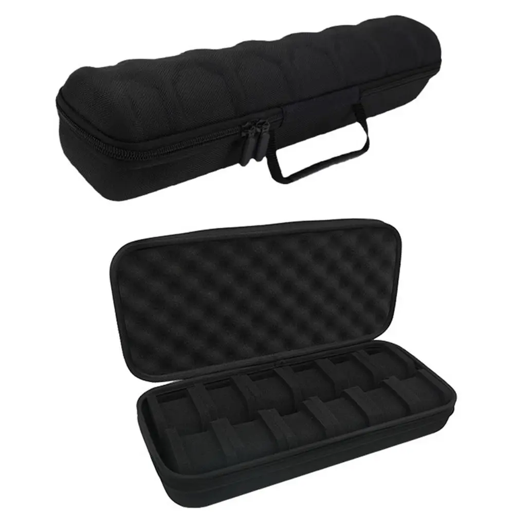 Portable EVA Watch Storage Bag 2/3/5/6/12 Slot Thickened Watch Collection Box Durable Black Watch Bracelet Display Case
