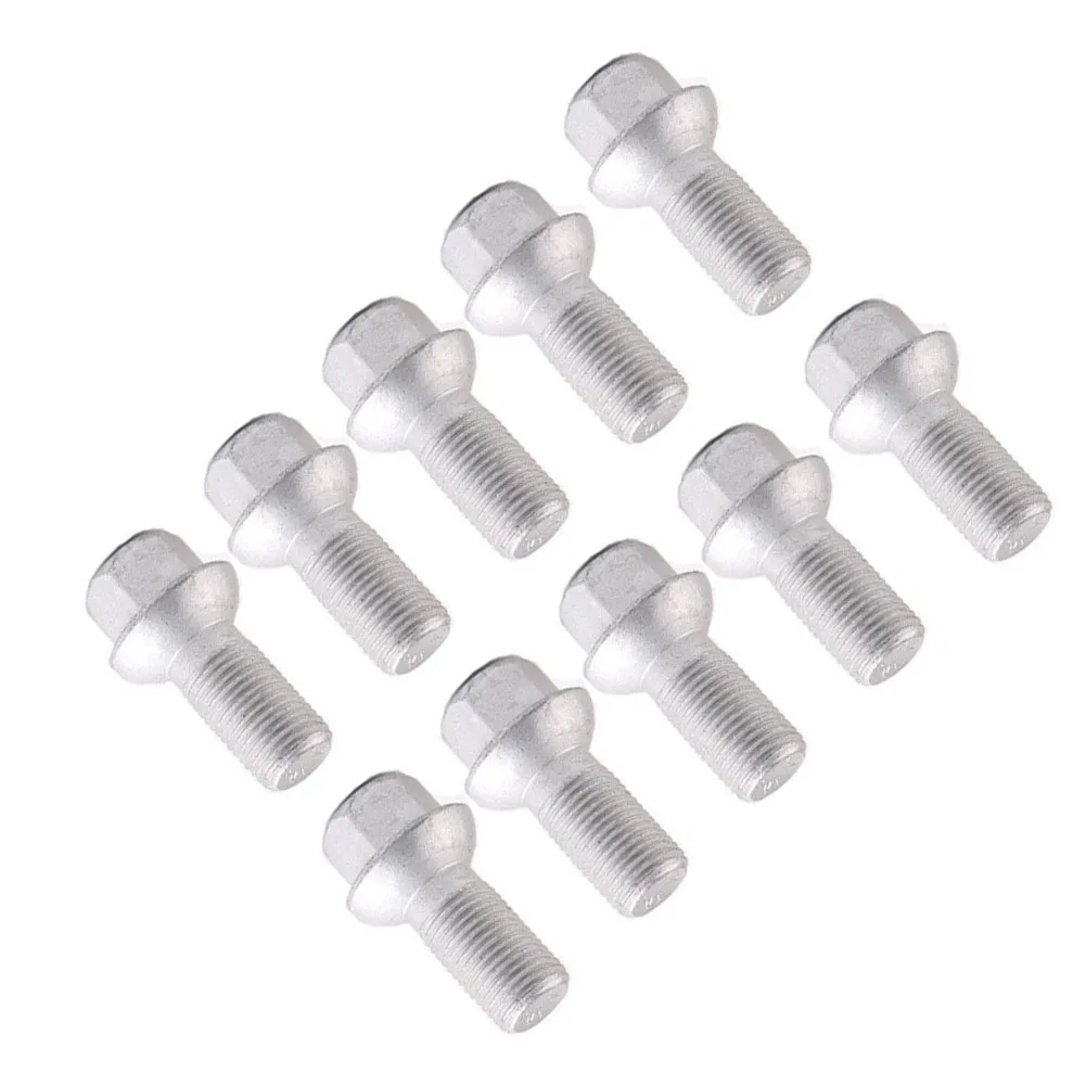 

M12x1.5 Thread Wheel Lug Bolts Size As Shown Car Wheel Fastening Hardware Wheel Bolts Direct Replacement Metal