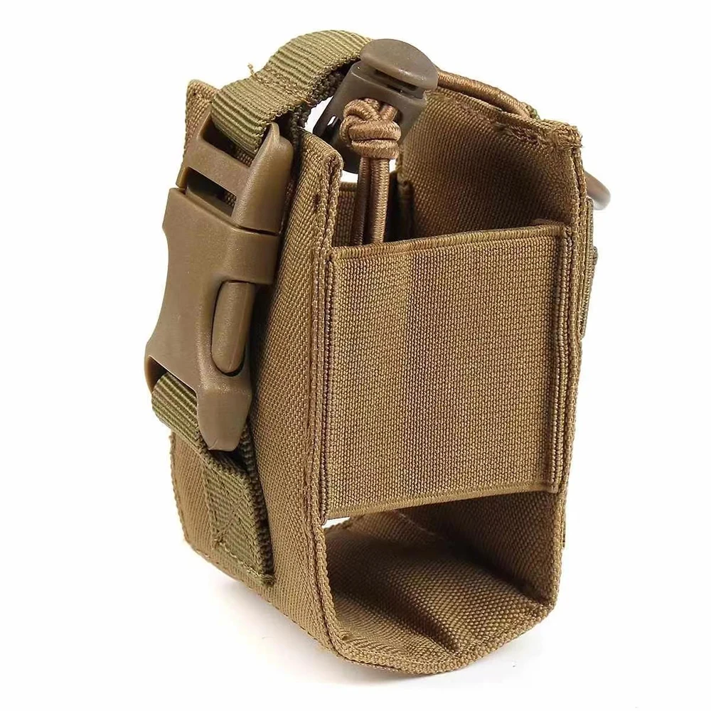 Paquete de bolsa de soporte para Walkie Talkie de caza, colgante deportivo táctico militar Molle, bolsillo de nailon para Radio, revista Mag