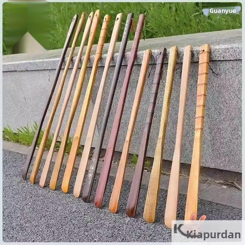 

Long Handle Bamboo Shoe Horn Home Use Wooden Shoe 50cm Length Easy to Use Shoe Inserting Device Comfortable to Handle