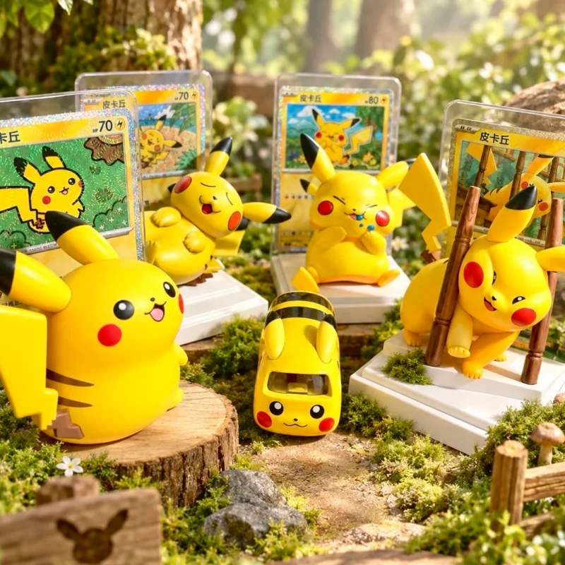 New Original Pkm 30th Celebration Trading Game Card Illustration Figure Collection Blind Box Model Surprise Toy Trendy Blind Box