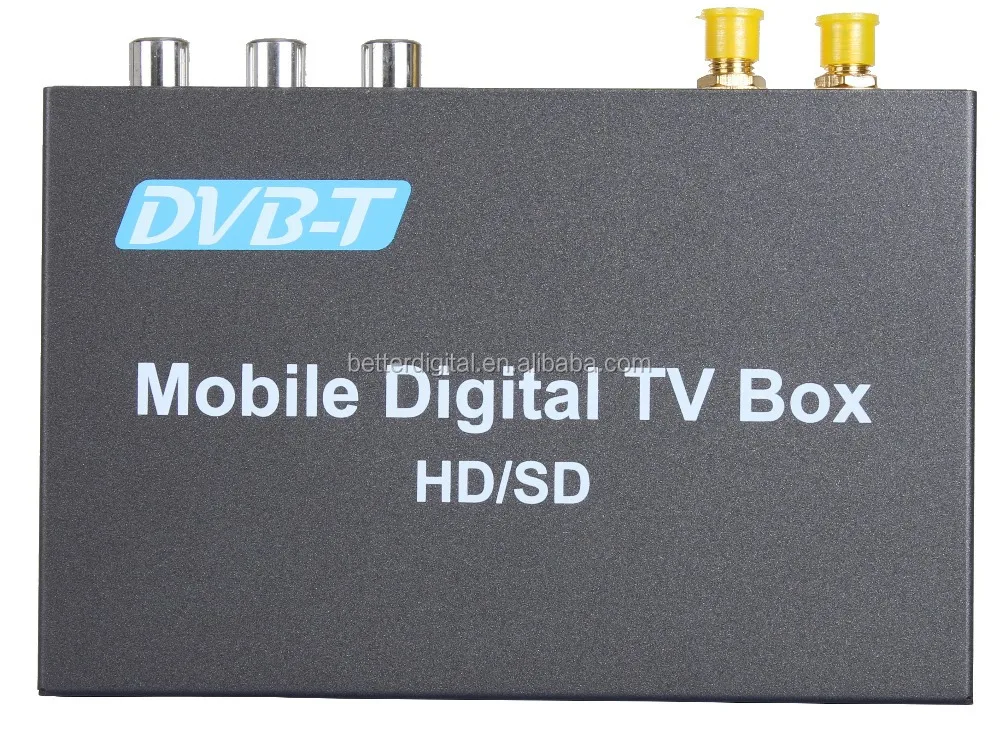 Carro Digital TV Receptor, HD 1080P, MPEG-4, H.264