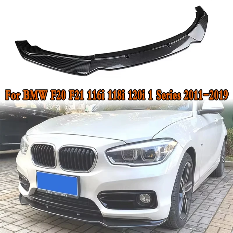 

Car Front Bumper Lip Body Kit Spoiler Splitter PP Bumper Canard Lip Splitter For BMW F20 F21 116i 118i 120i 1 Series 2011-2019