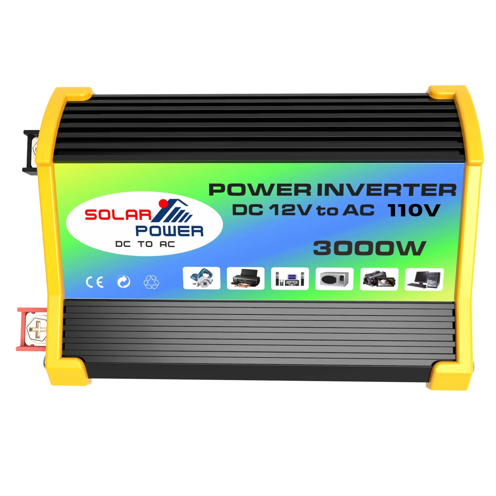 Car Inverter Voltage Transformer Modified Sine Wave Power Inverter DC12V to AC 110V 3000W Converter Dual USB