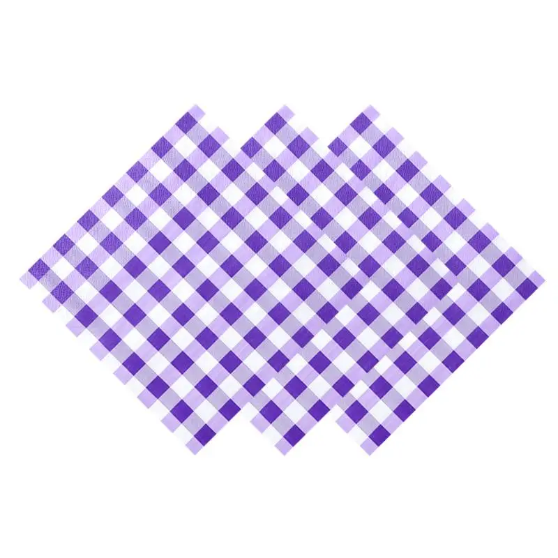 20 Blatt bunte Gingham-Einweg-Papierservietten, weich und saugfähig, für Picknicks, Geburtstage, Hochzeiten, Feiertage und Tischdekorationen – Detail 15