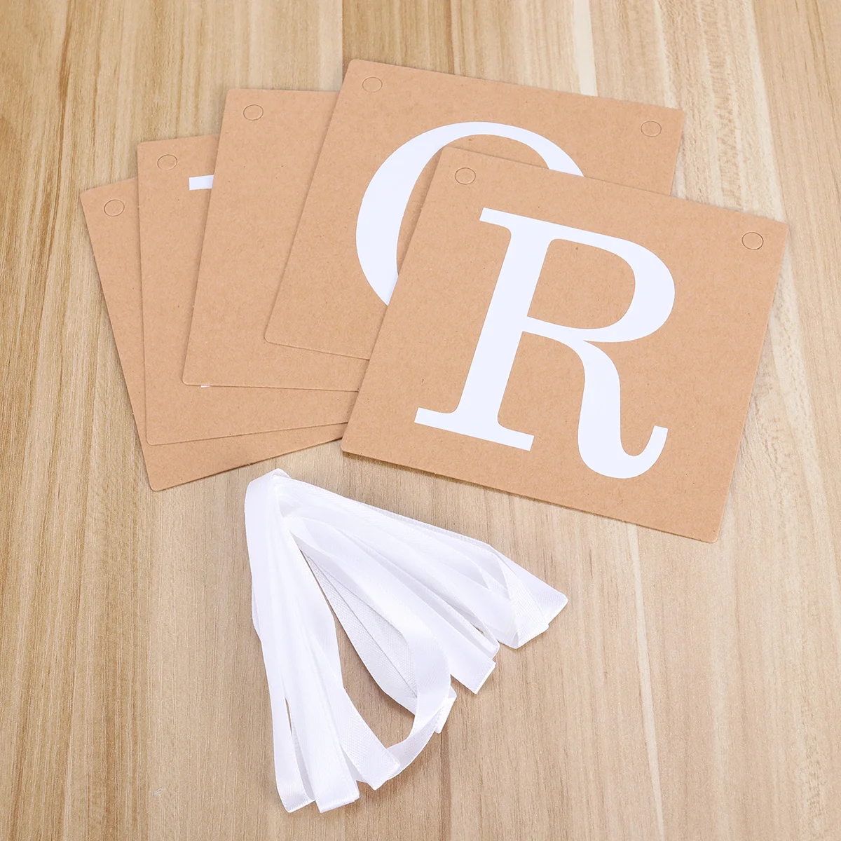 

Kraft Paper Banner Senior Letters Hanging Flags For Graduation Party Decor White 3M String Wall Banner Party Banners Flag