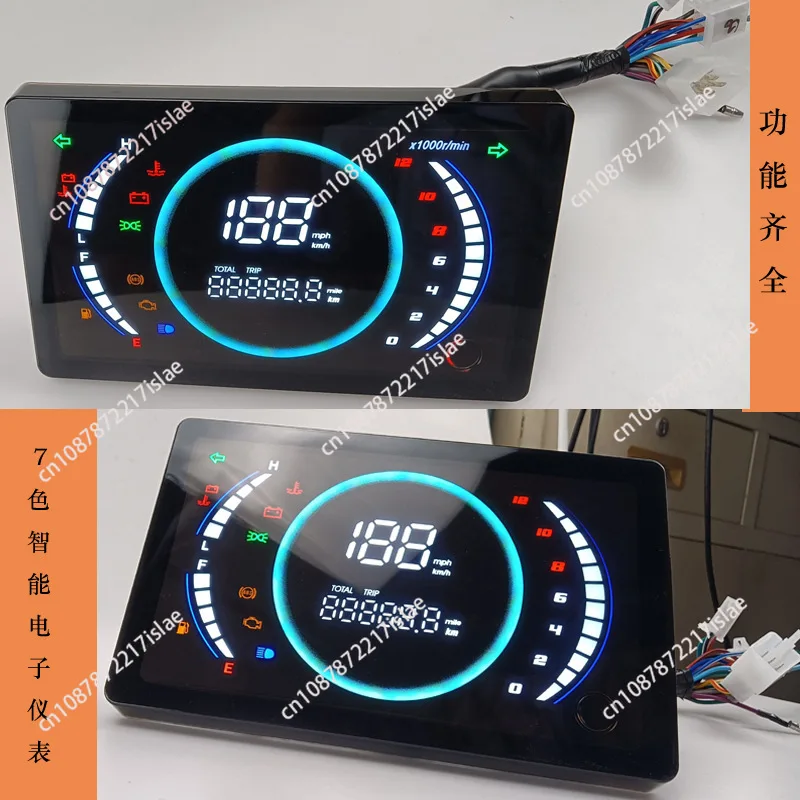 Motorcycle colorful electronic digital mileage tachometer