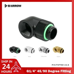 Barrow Angled Fitting G1/4'' 45/90 Degree M-F Rotary 360° Rotatable Adapter PC Water Cooling Elbow Connect Direction 4 Colors