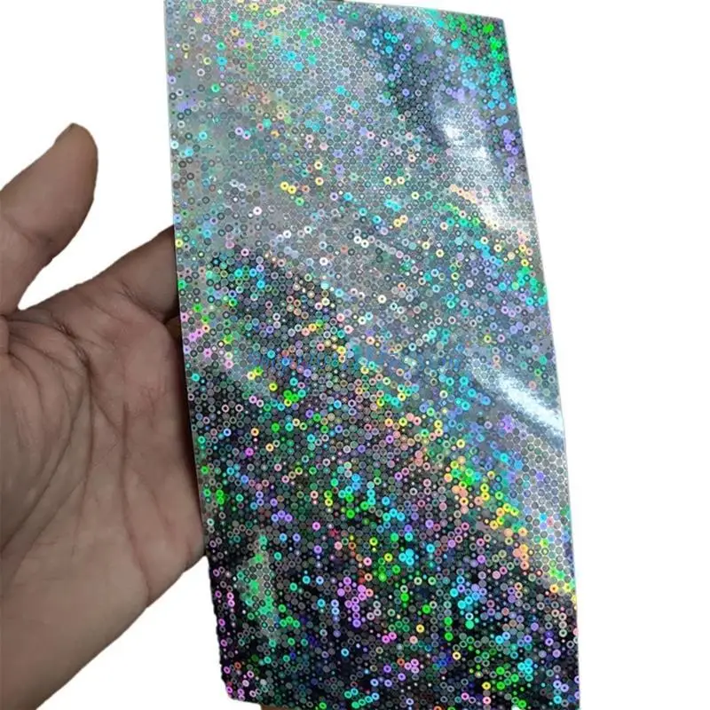 P9FC 10Pcs Holographics Adhesive Film Hard Baits Lure Stickers Fishes Scale Lure Tape Artificial Fish Skin DIY Jig Stickers
