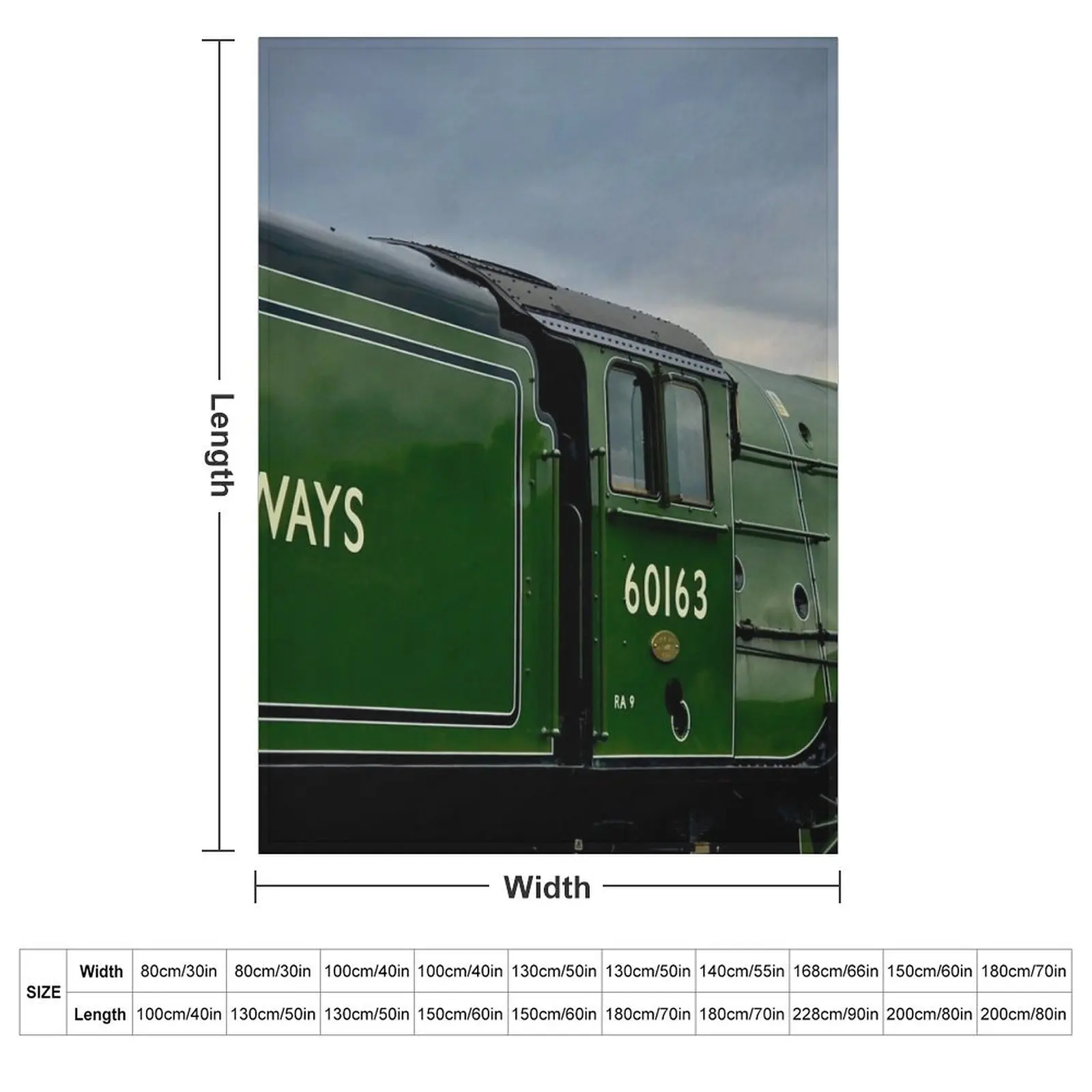 Tornado 61063 Steam Locomotive Throw Blanket Decorative Beds Decoratives Soft Big Stuffeds Cute Plaid Blankets