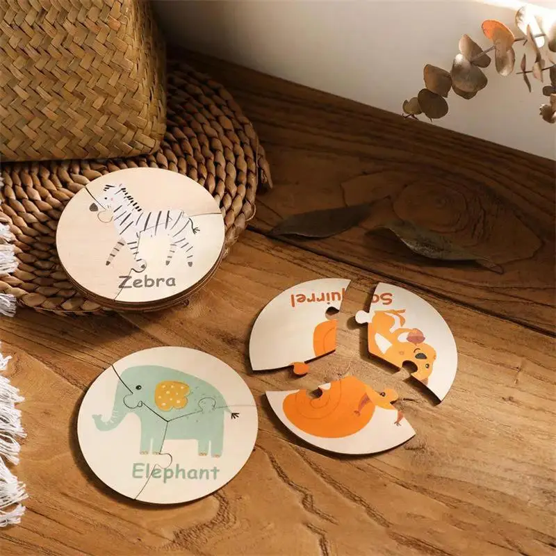 Shape Sorting Puzzle For Toddler Wooden Animal Educational Puzzle Jigsaw Puzzle Educational Toys Sensory Toy For Children Boys