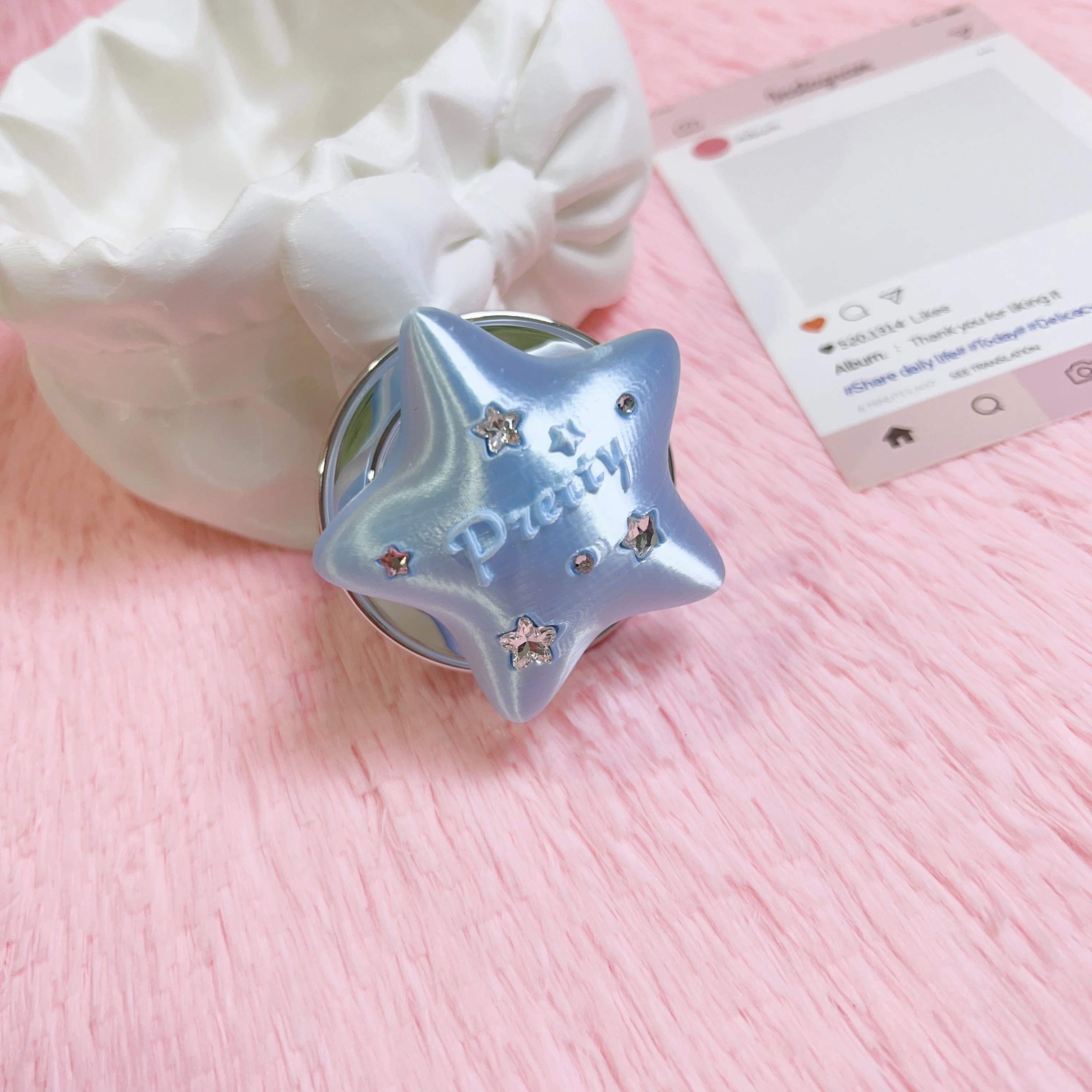 Magnetischer 3D-Stern Handy-Po – Phone Accessories For Teen Girls Bewertung und Preis