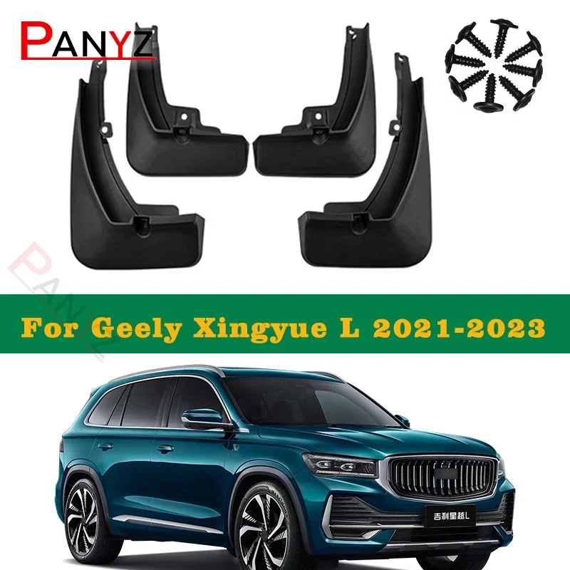 

4pcs Car Mud Flaps for Geely Xingyue L Monjaro 2021 2022 2023 KX11 Car Mudguards Splash Guards Fender Mudflaps Auto Accessories