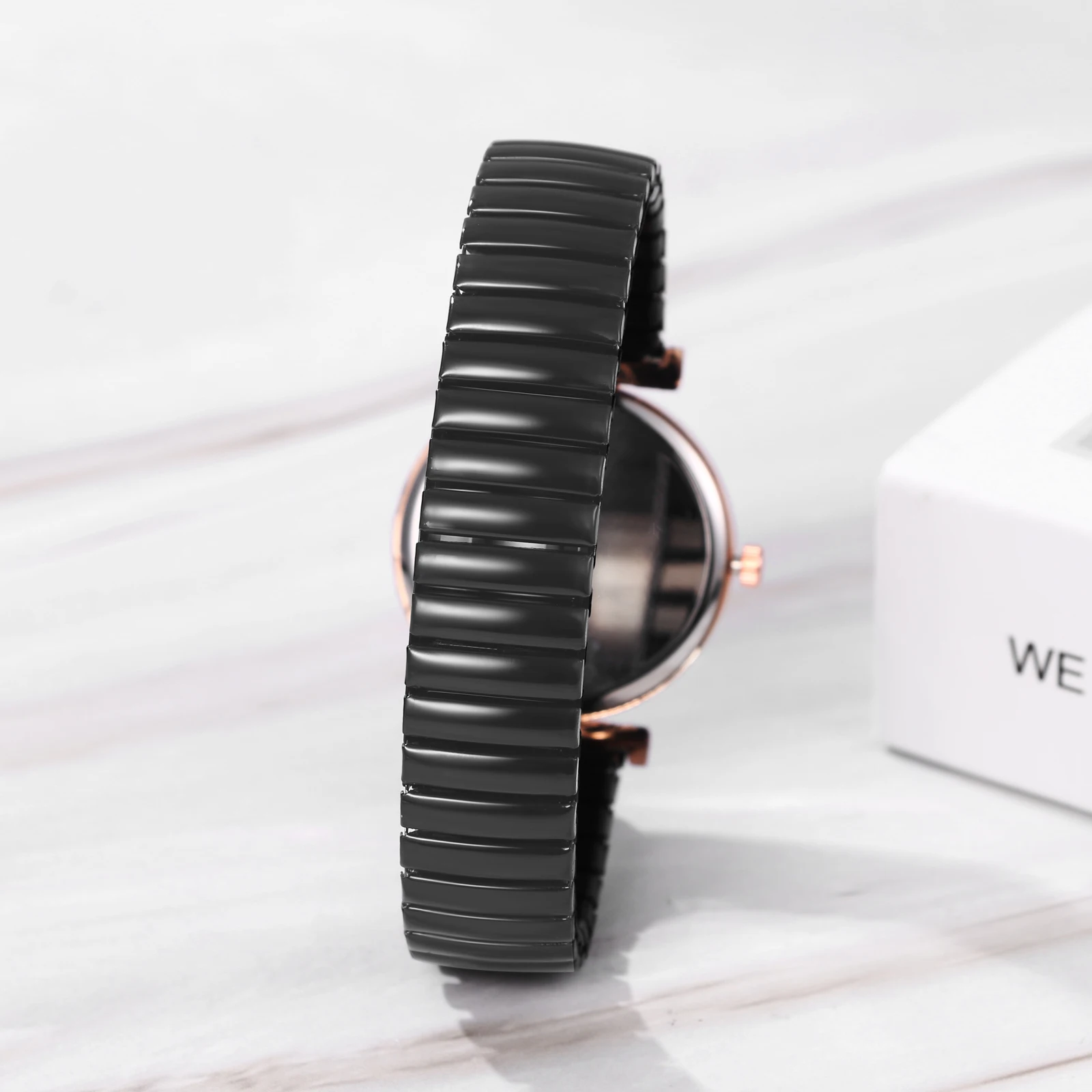 Часы LANCARDO с эластичным ремешком, прозрачные и удобные в чтении, Алмазные Весы, цифровые водонепроницаемые аналоговые Кварцевые изысканные модные женские часы