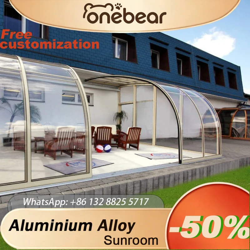 

Any Size Custom Sunroom Decor Glass Panel New Promotion Outdoor Residential Sunroom Structure
