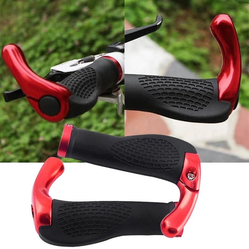 Mountain Bicycle Bike Cycling Lock-On Handlebar Hand Bar End Grips Set