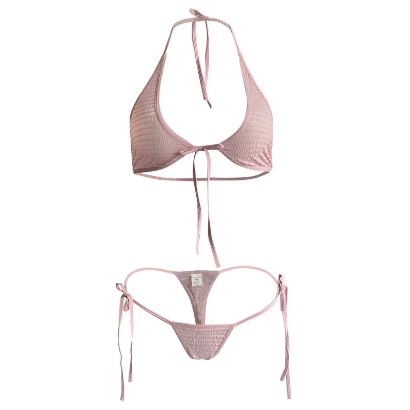 

Ladies' Sexy Lingerie Sexy Hollow Out and Exposed Breasts Three-point Passionate Temptation No Take Off Lingerie Bed Teasing Set