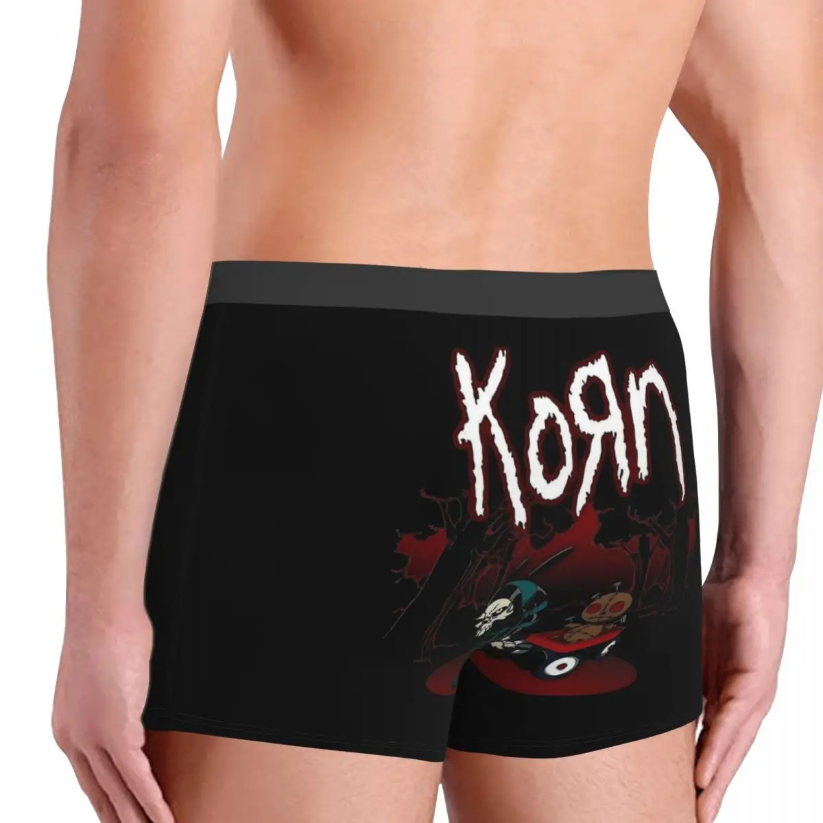 Custom Korns Heavy Metal Music Hard Rock Roll Boxers Shorts Men\'s Band Briefs Underwear Novelty Underpants