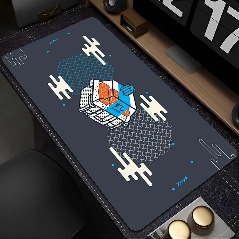 Mouse Pad Gaming Mousepad Sushi Switch HD Print Rubber Desk Mouse Mat Non-slip PC Laptop Gamer Accessories Keyboard Pad Carpet