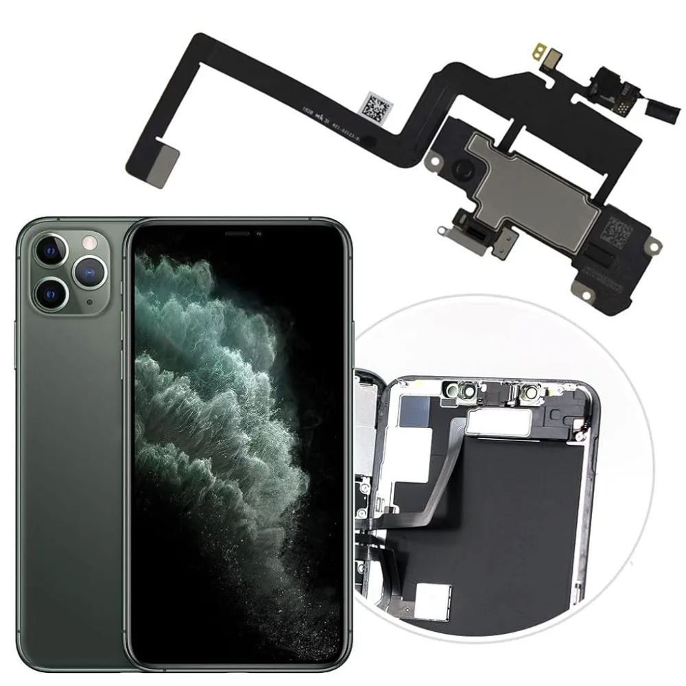 Ear Speaker Flex Cable Replacement For iPhone 11 Pro Max Upper Earpiece Loud Speaker Ring Parts