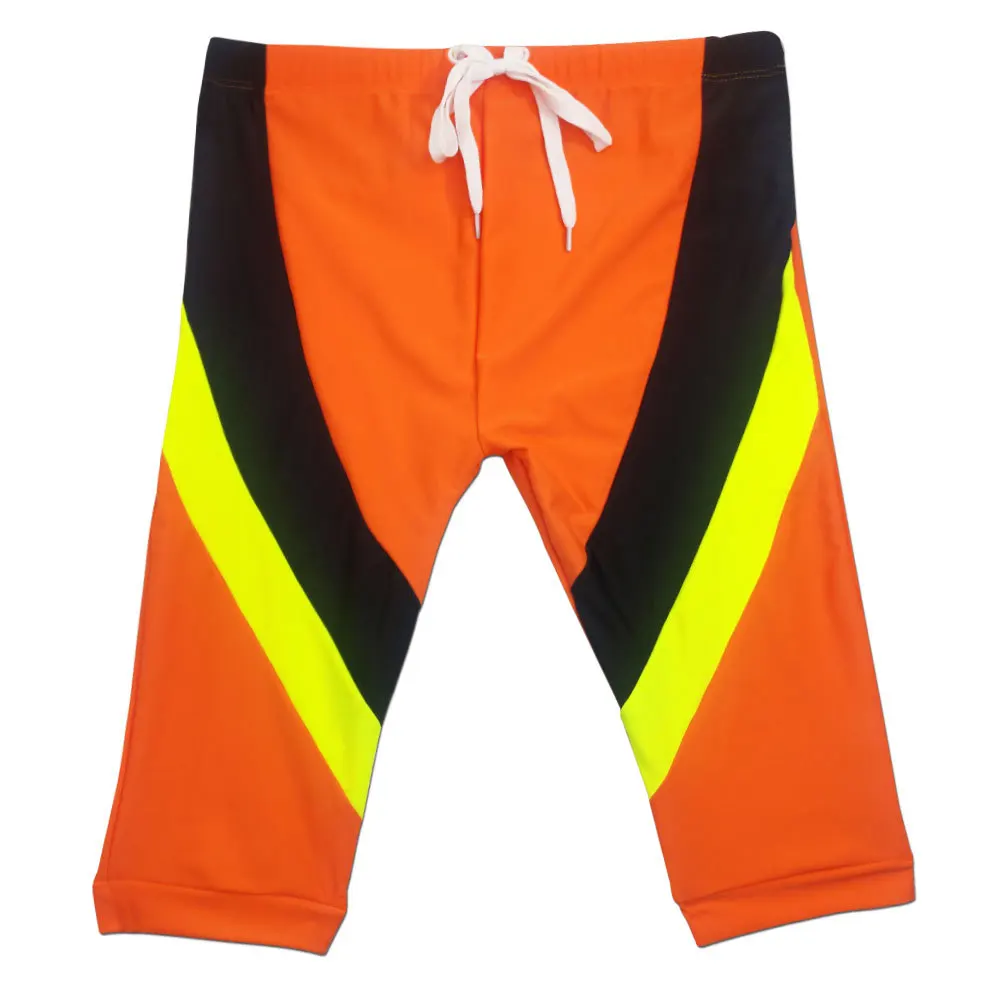 seven-point extended  trend contrasting colors, professional quick-drying flat-angle sunscreen swimming trunks, UXH231