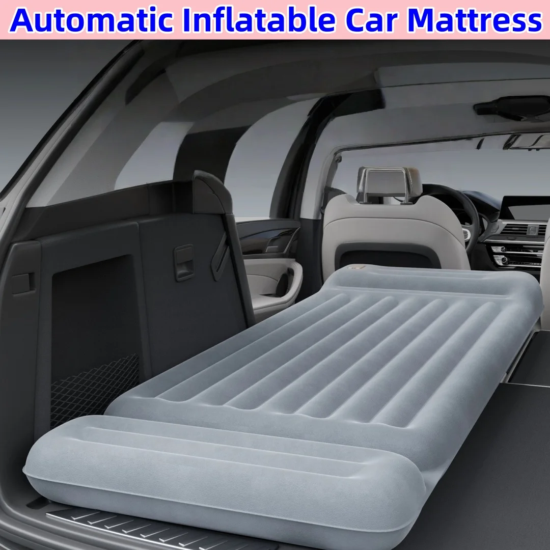 

Automatic Inflatable Car Single Bed Trunk Leveling Pad Mattress Sleeping Pad - Convert Your Trunk into a Comfortable Car Bed