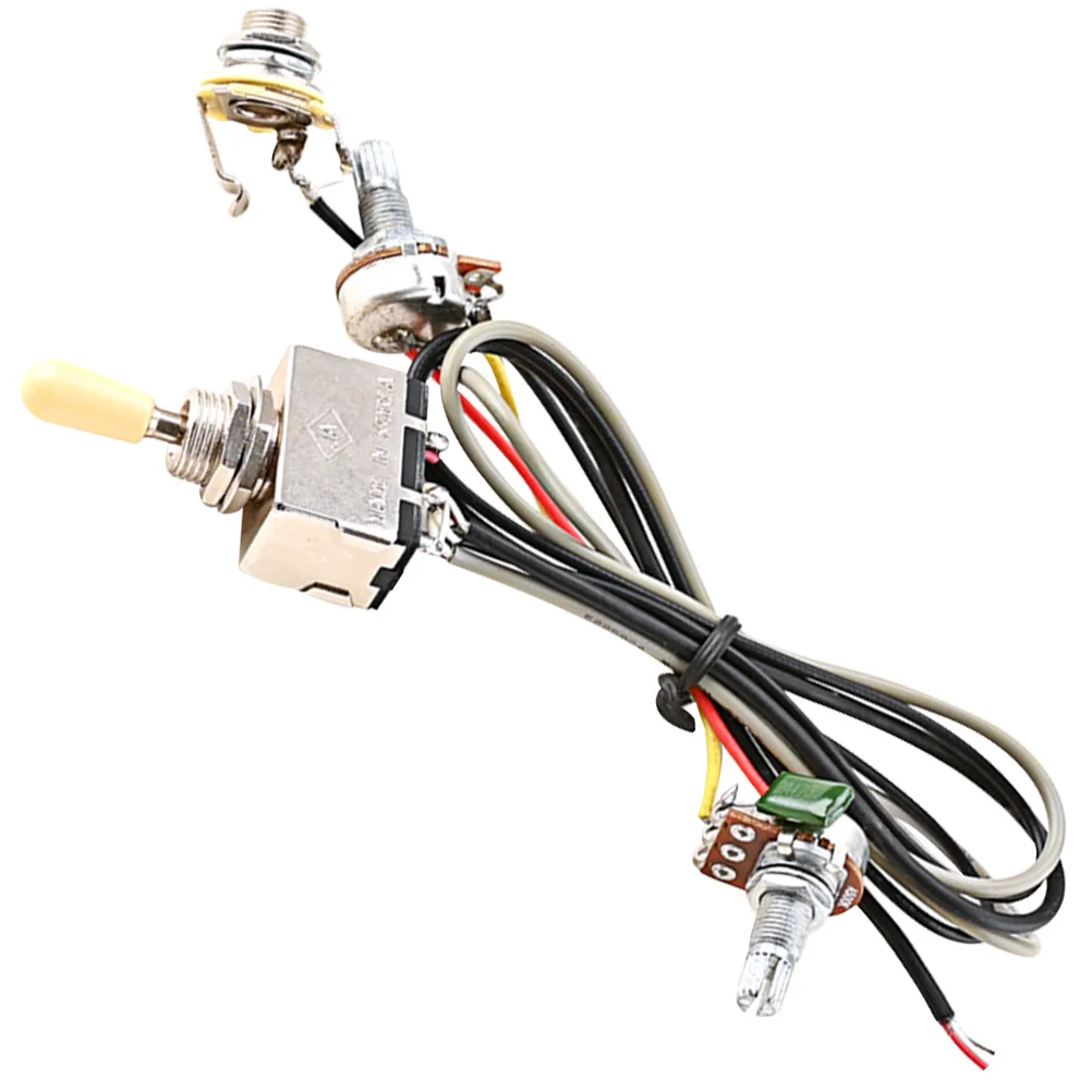 

1Set Guitar Wiring Harness Durable Sturdy Metal Plastic Parts Cost-Effective Upgrade Tone Portable Electric Guitar Accessories
