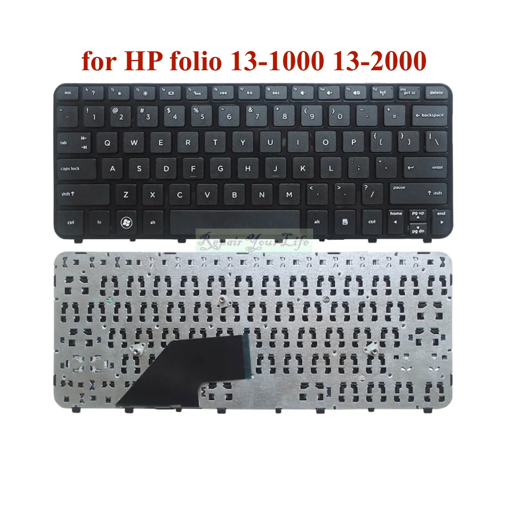 

US English Laptop Keyboard For HP Folio 13 13-1000 13-2000 13-1013TU 13-1014TU 13-1015 13-1015TU Notebook Keyboard