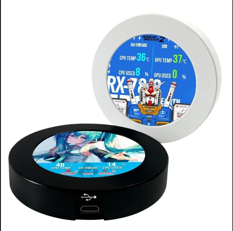 2.1 inch Round screen 480*480 IPS dynamic display temperature control cover 120/240/360 integrated water-cooled CPU radiator