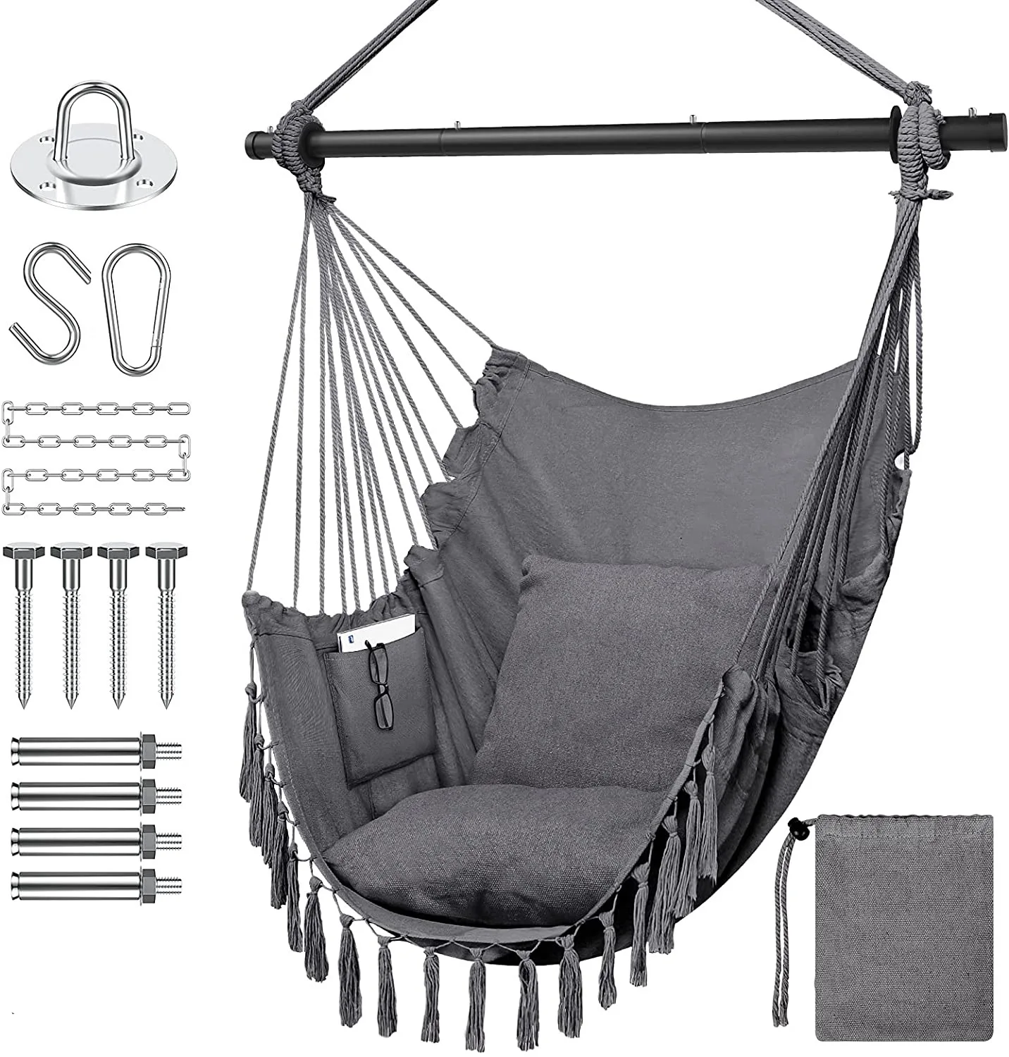 Online  Outdoor Bed Hammock Premium Cotton Outdoor Hammock