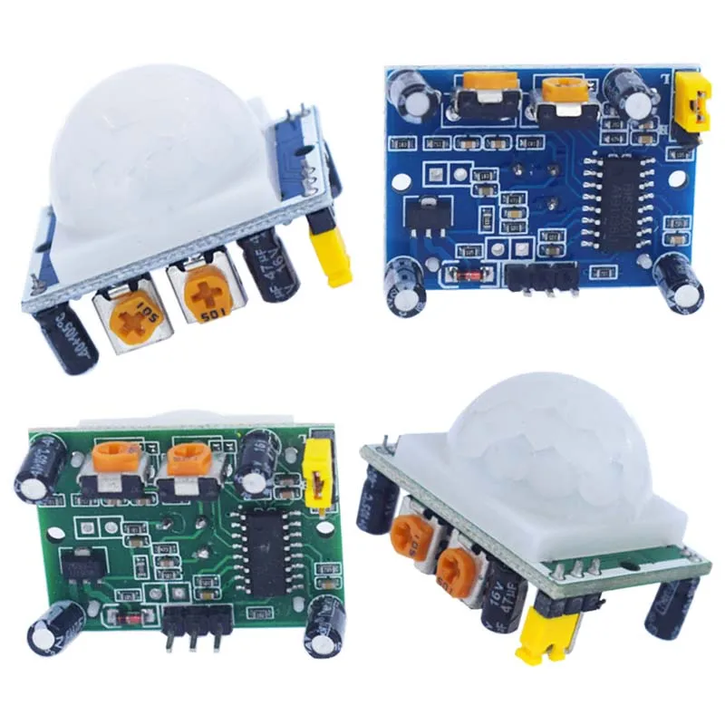 

10PCS HC-SR501 HC-SR505 AM312 Adjust IR Pyroelectric Infrared Mini PIR module Motion Sensor Detector Module Bracket For Arduino