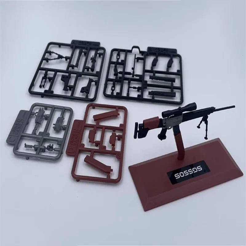 1/12 accesorios militares de soldado, armas de plástico de francotirador, modelo de juguete compatible con figura de acción de 6 pulgadas, colección en Stock