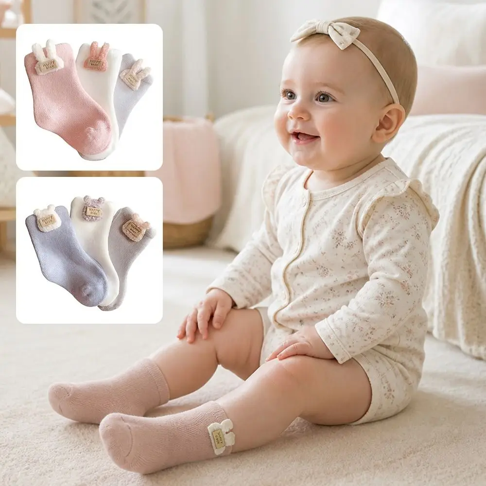 New Cotton Warm Socks Soft Warm Infant Socks Thickened Toddler Socks Winter Warmth