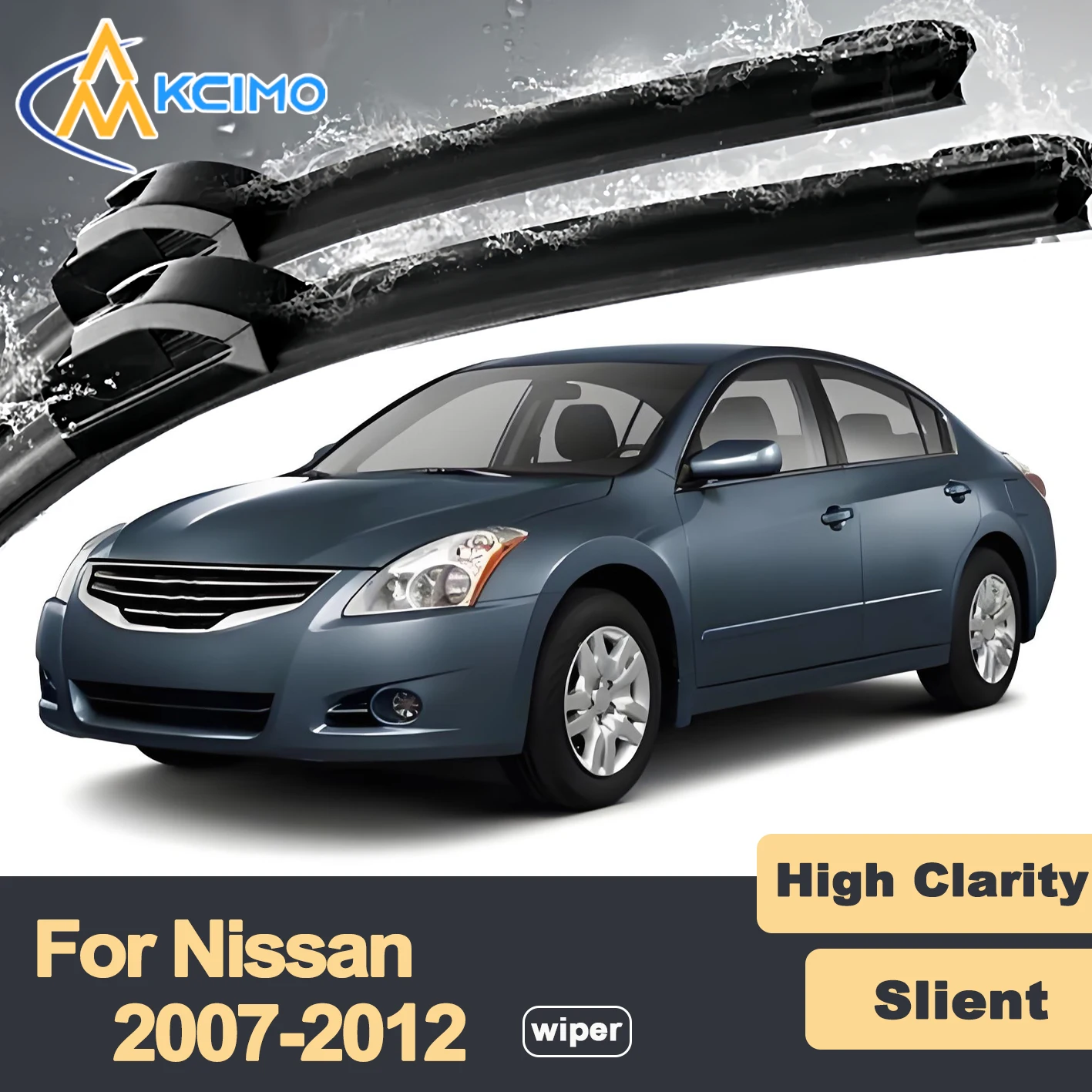 

Premium Rubber Durable Silent Windshield Wiper Blades 2pcs for Nissan Altima L32 2007-2012 Front Wiper Blades Set