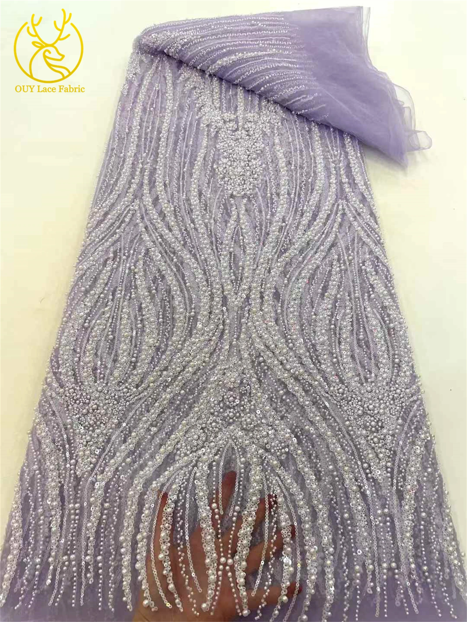 فاخر الأفريقي مطرز أقمشة الدانتيل 2025 الفرنسية الترتر تول أقمشة الدانتيل العريس المطرزة النيجيري النسيج الزفاف الخياطة 5 ياردة