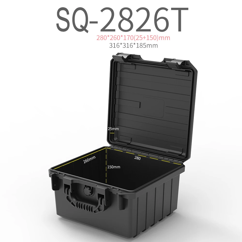 2826 neue Kunststoff-Sicherheits-Handheld-Werkzeug kasten Foto ausrüstung wasserdichte digitale Sicherheits box