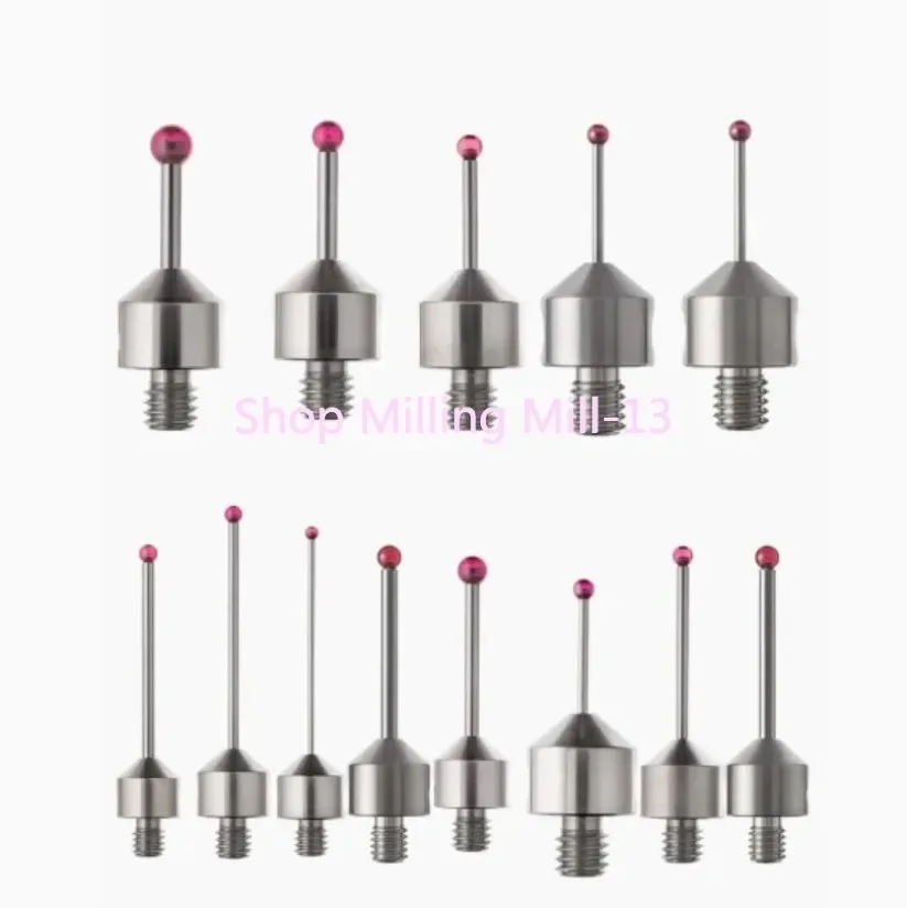 1pcs CNC M5 Length 40mm Stylus Three-coordinate Stylus Ruby Stylus Probe Three-dimensional Machine Tool Probe1.5/2.0/2.5/3.0/4.0